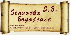 Slavojka Bogojević vizit kartica